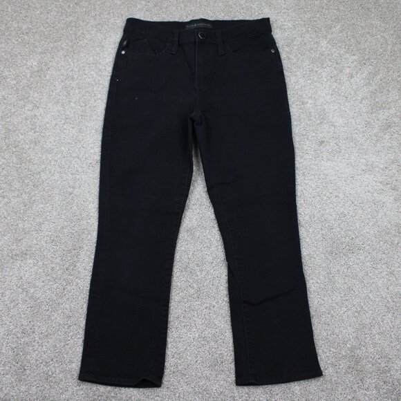 Rock & Republic Denim - Rock & Republic Kendall Jeans Womens 6 Black Cropped Capri Stretch 24" inseam